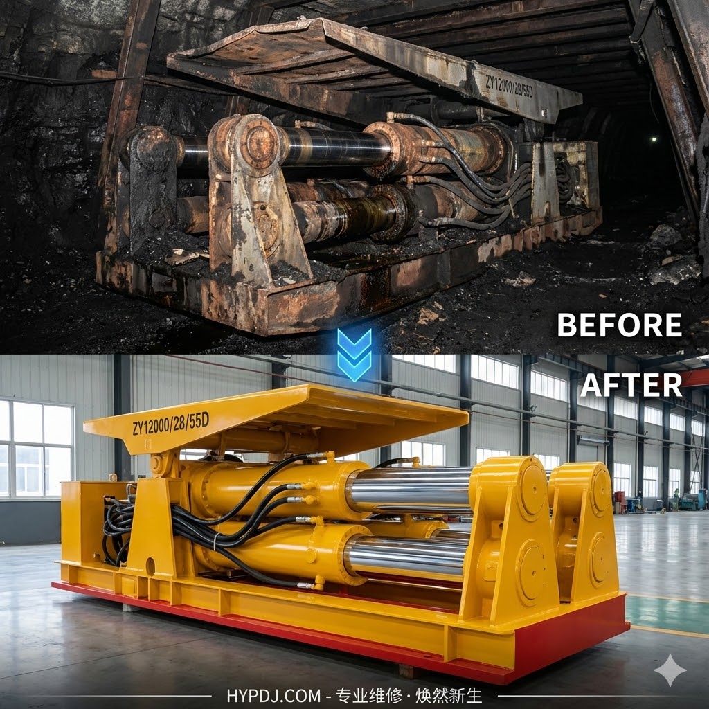ZY12000/28/55D液压支架维修：从故障诊断到高效修复的全流程解析